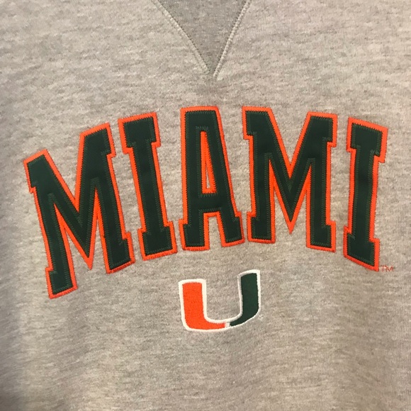 SOLD Vintage University of Miami Sweatshirt - Picture 2 of 4